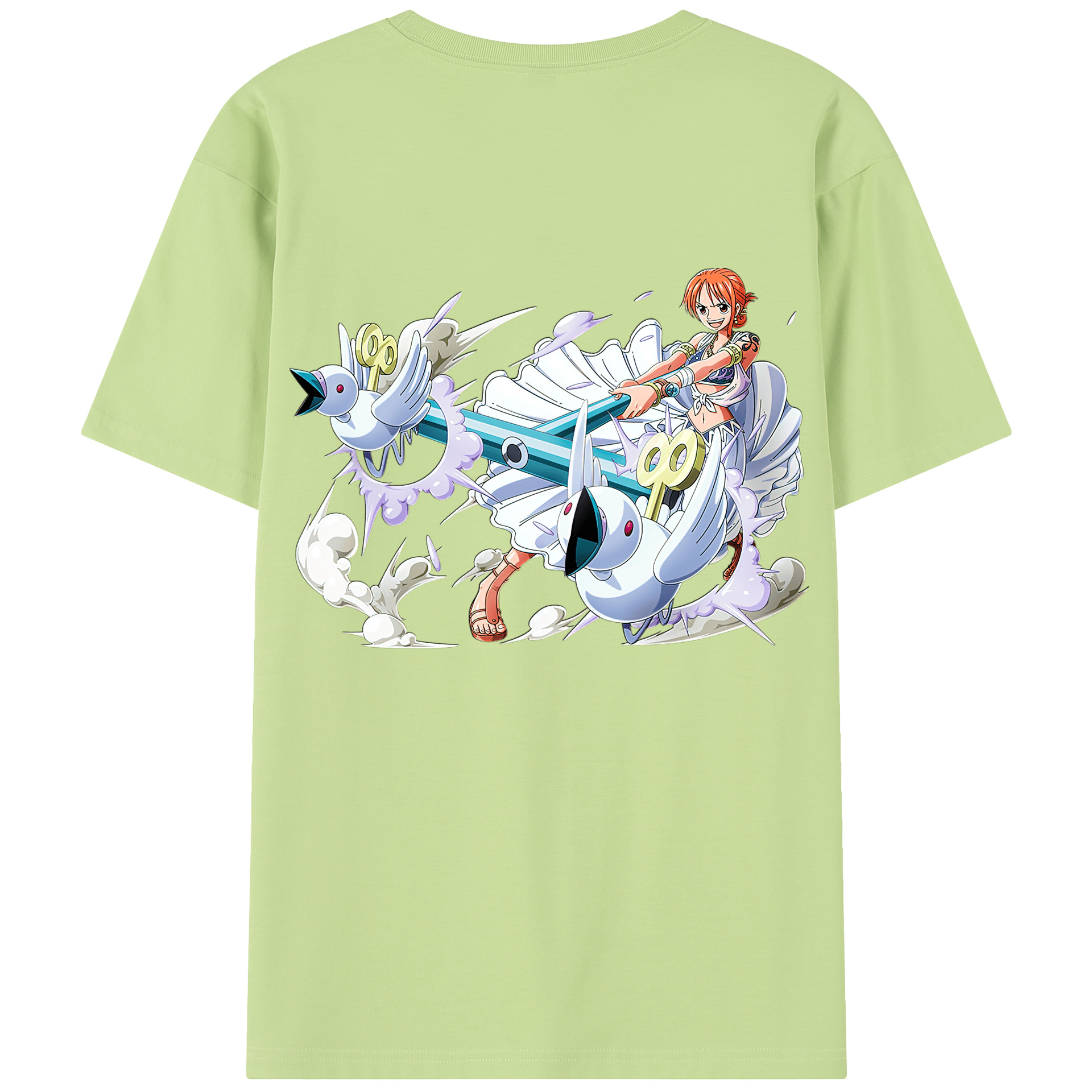 ワンピース ナミ ONE PIECE Nami 綿100％半袖Tシャツ（背面プリント）